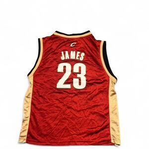 LeBron James Cleveland Cavaliers #23 Adidas NBA Jersey Youth Large Red